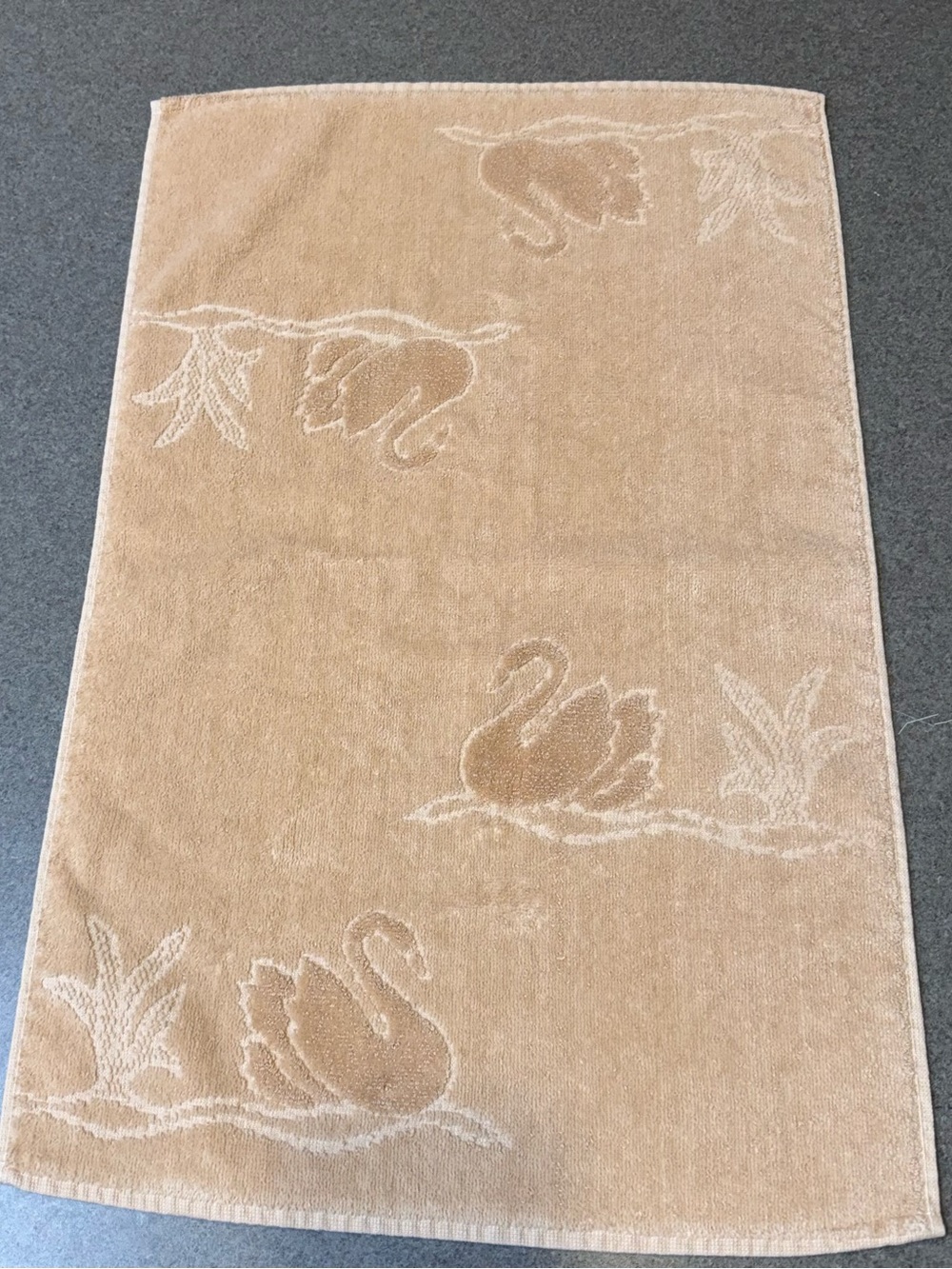 Swan 1970’s Cannon Hand Towel Beige Cottagecore